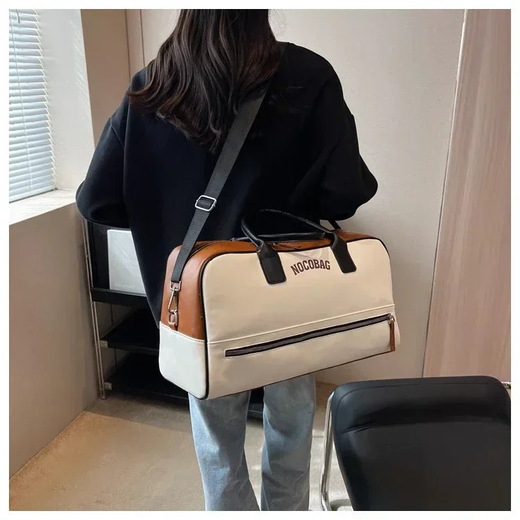 Large Capacity PU Zipper Travel Bag 2025 New High Quality Brand Simplicity Waterproof Luxury Leisure Vacation Luggage Bag