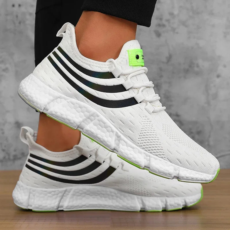 Men Casual Sports Shoes Breathable Lightweight Sneakers Anti-slip Flats Outdoor Running Walking Tenis Athletic Jogging Shoes