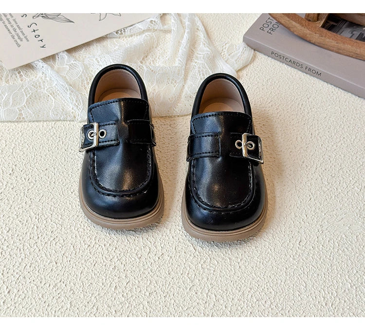 Kids Leather Shoes Autumn 2025 New Korean Edition Girls' Princess Shoes Little Girls' Baby Soft soled Casual Shoes Size 21-30