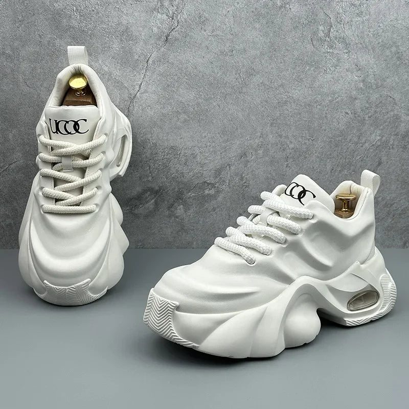 Men's High Quality Sneakers New Comfortable Leather Platform Shoes Outdoor Fashion All-match Mens Casual Shoes Кроссовки Мужские