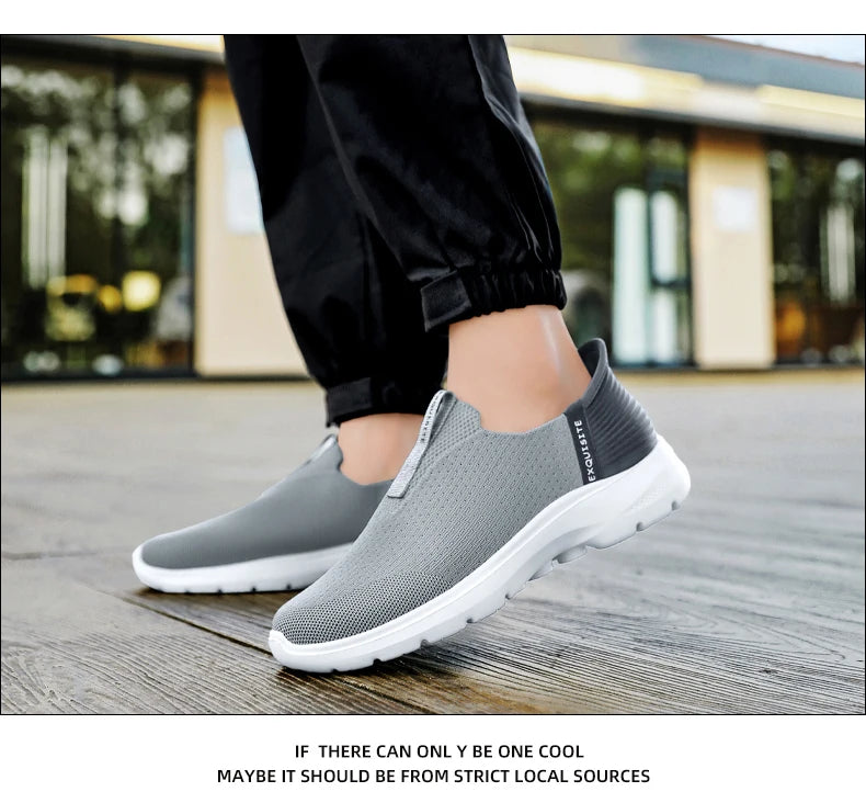2025 Men's Walking Shoes Summer Fashion Casual Sneakers Outdoor Breathable Slip-on Comfortable Mans Shoes Zapatos Para Hombres