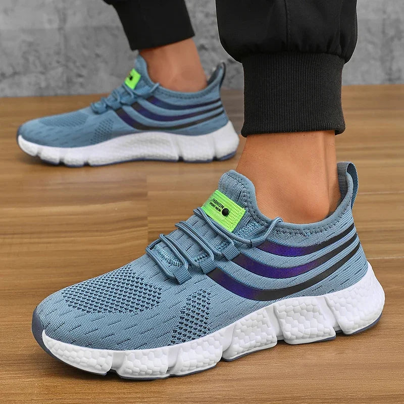 Men Casual Sports Shoes Breathable Lightweight Sneakers Anti-slip Flats Outdoor Running Walking Tenis Athletic Jogging Shoes