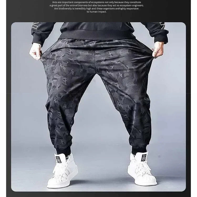 Camouflage Loose-Fit Casual Pants For Men Trendy Brand Summer Thin Style Plus Size Sports Pants Fashionable Male Wear