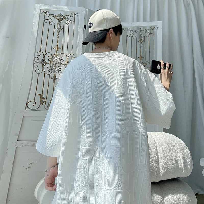 Summer ort Sve T-irt Set Men's Casual Spor Lightweight Five-Quarter Pants Matching Whole Set Youth Faion