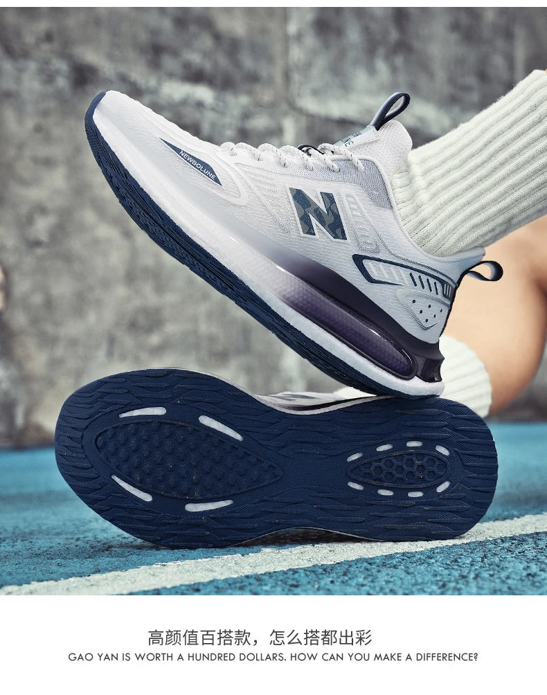 Sports Shoes for Men Mesh Breathable Comfortable Outdoor Sports Trendy Lace-up Sneakers 2025 New Casual Running Shoes for Man