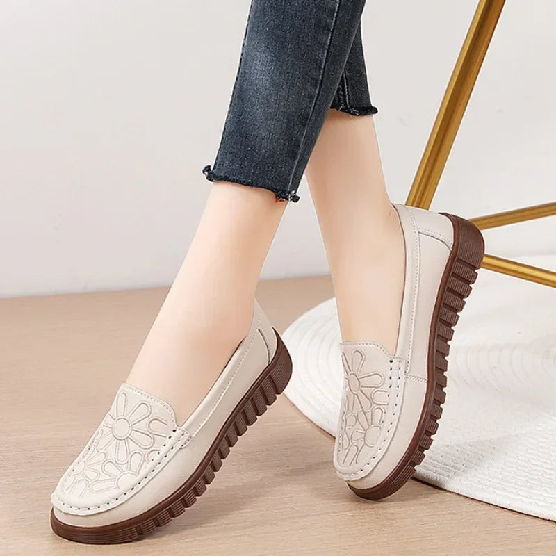 Women's Shoes Slip-on Loafers Ladies Casual Shoes Platform Wedge Moccasins Sneakers Comfortable Flat Shoes Zapatos Mujer 2024
