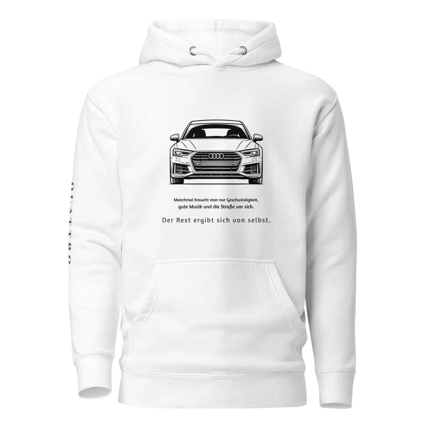 Audi Hoodie - Sportback Model Outline - High-end Car Enthusiasts' Gift for Men's and Women's Hoodies