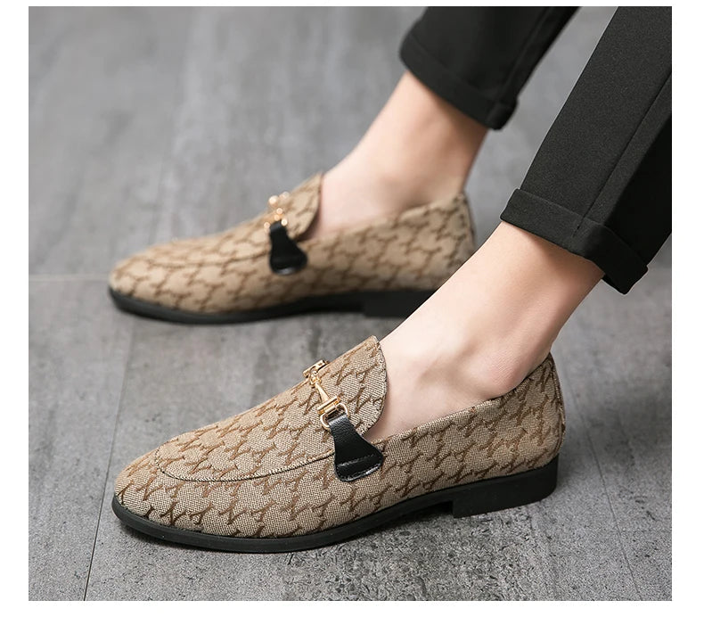 2025 Classic Luxury Man Moccasin Shoes Fashion Designer Men Loafers Comfortable Flat Shoes Slip On Casual Dress Shoes For Men