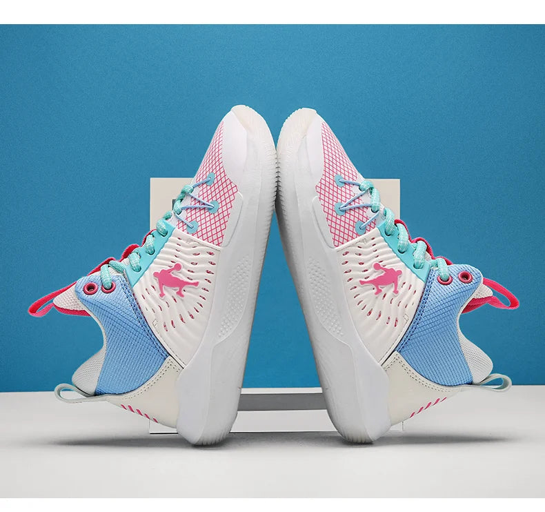 Brand Basketball Shoes For Kids Sneakers Non-Slip Cushion Boys Basketball Sneakers Sports Shoes Comfortable Children's Sneakers