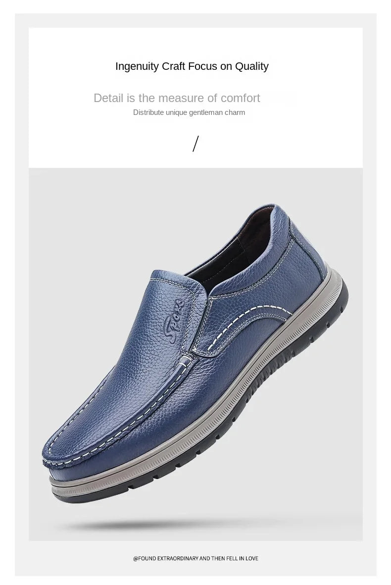 Casual Shoes For Men Flat Platform Walking Shoes Outdoor Footwear Loafers Breathable Sneakers Handmade Shoes Genuine