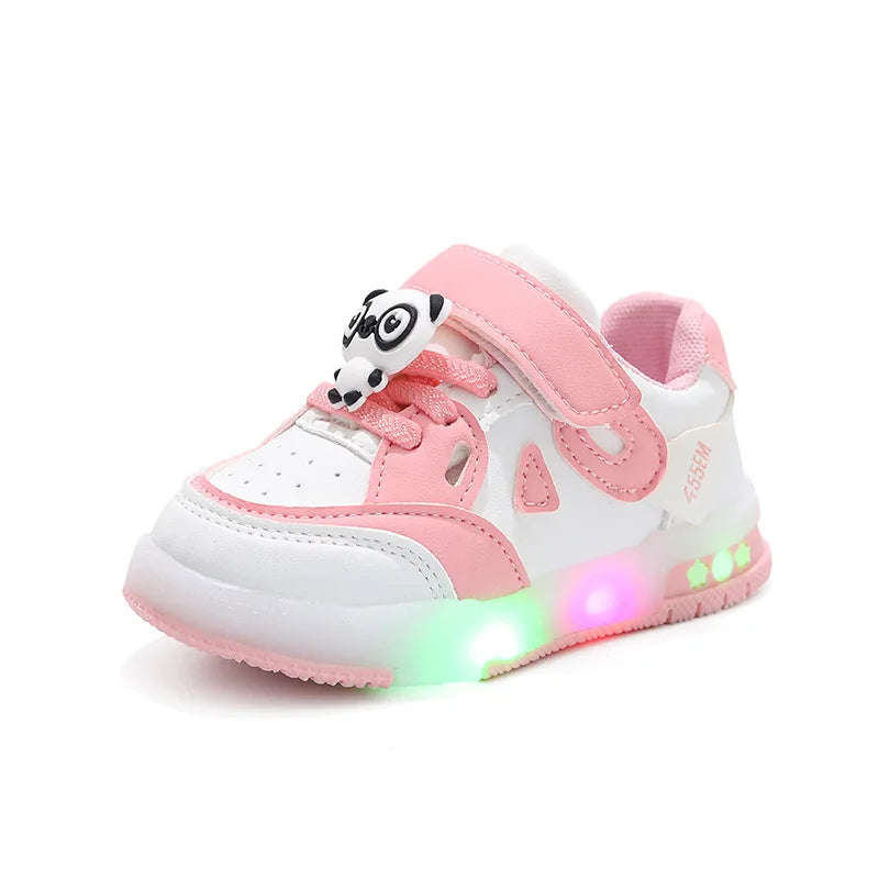 Kid Sneakers 2025 Autumn New Light Up Kid Shoe Trend Boy Sneakers Cute Girl Shoe Fashion Tennis Female Designer Shoe Кроссовки