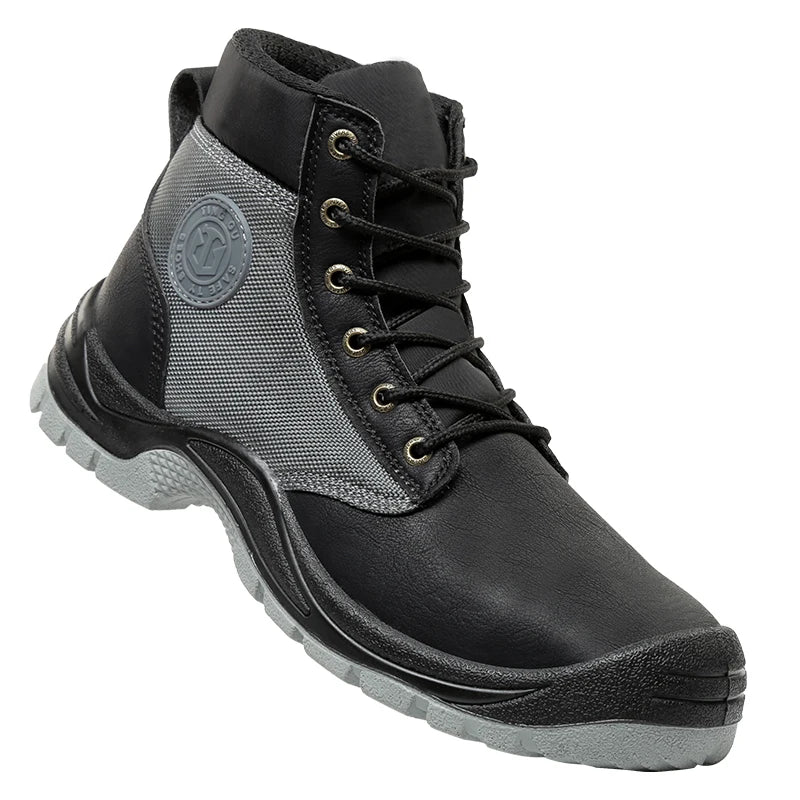 Men's safety shoes are anti smashing, anti piercing, anti-static, anti slip, wear-resistant, and splash proof work shoes