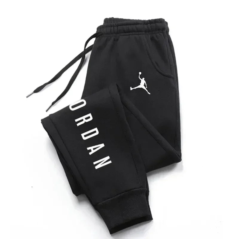 New all-season casual men's sweatpants, men's sporty and fashionable long pants, high-quality printed casual sporty sweatpants
