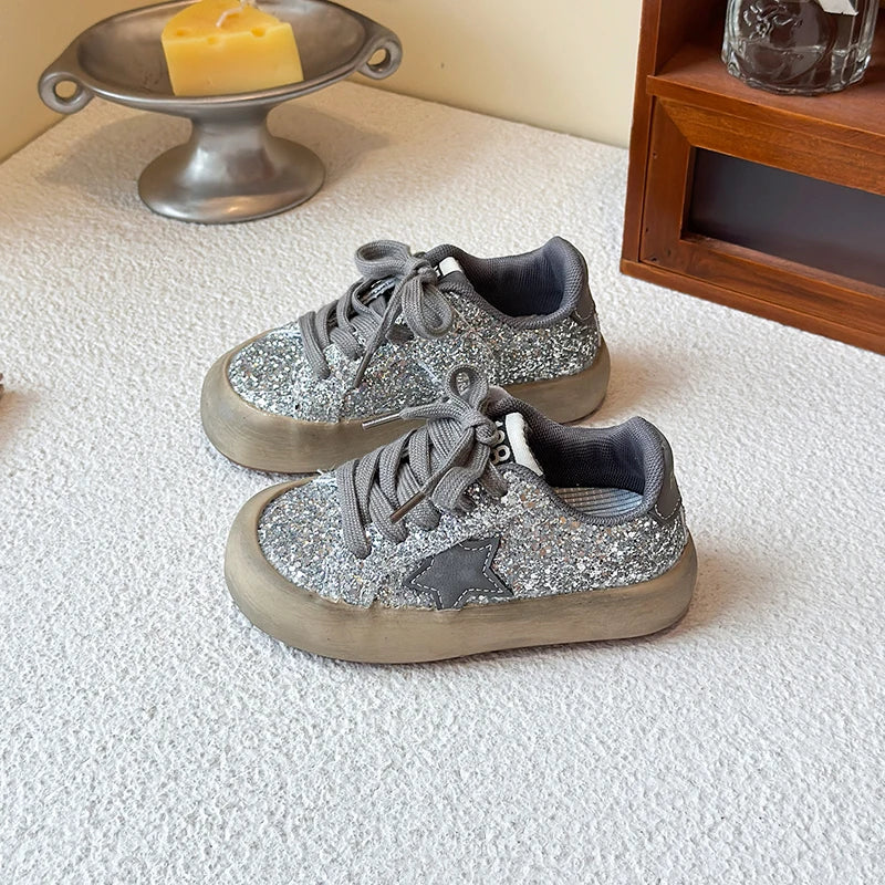 Sneakers Kids Summer New Boys Girls Sports Mesh Shoes Casual Board Shoes Leather Soft Soled Children Small White Shoes