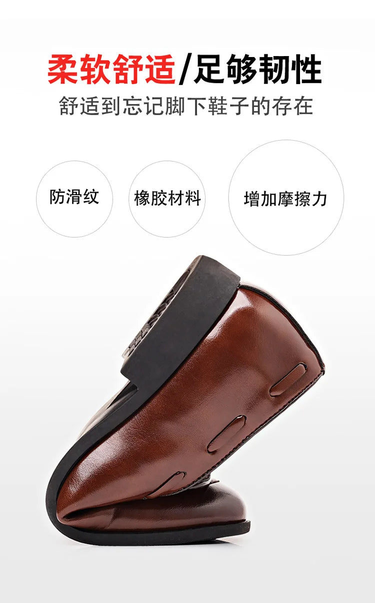 Mens Dress Shoe Fashion Male Loafers Business Wedding Shoe Men Black Elegant Classic Man Formal Leather Social Men's Lofer