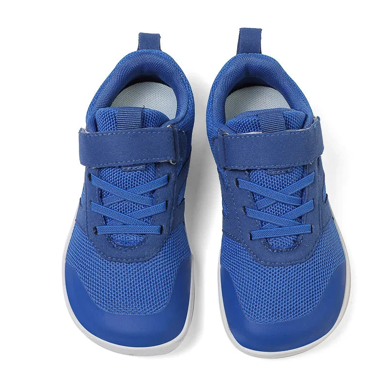 Kid Wide Width Barefoot Shoes | Boys/Girls Minimalist Elastic Opening Sneakers| Flexible- Zero Drop Sole Outdoor Children Shoes