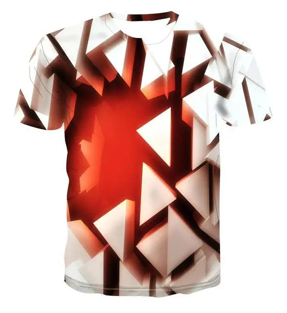 2022 New Summer Men's 3d T-shirt Casual Short-sleeved O-neck Fashion Funny Printing T-shirt Men and Women T-shirt High-quality