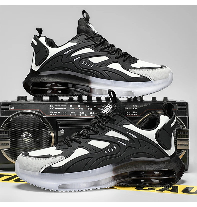 Men Shoes 2025 Casual Walk Air Cushion Marathon Breathable Lightweight Women's Comfortable Athletic Nonskid Sneakers