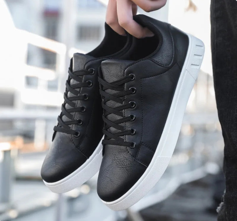 2025 Spring Classic Men Leather Casual Shoes Cross-border Hot Sale Versatile Man Sneakers Loafers Fashion Large Size Board Shoes