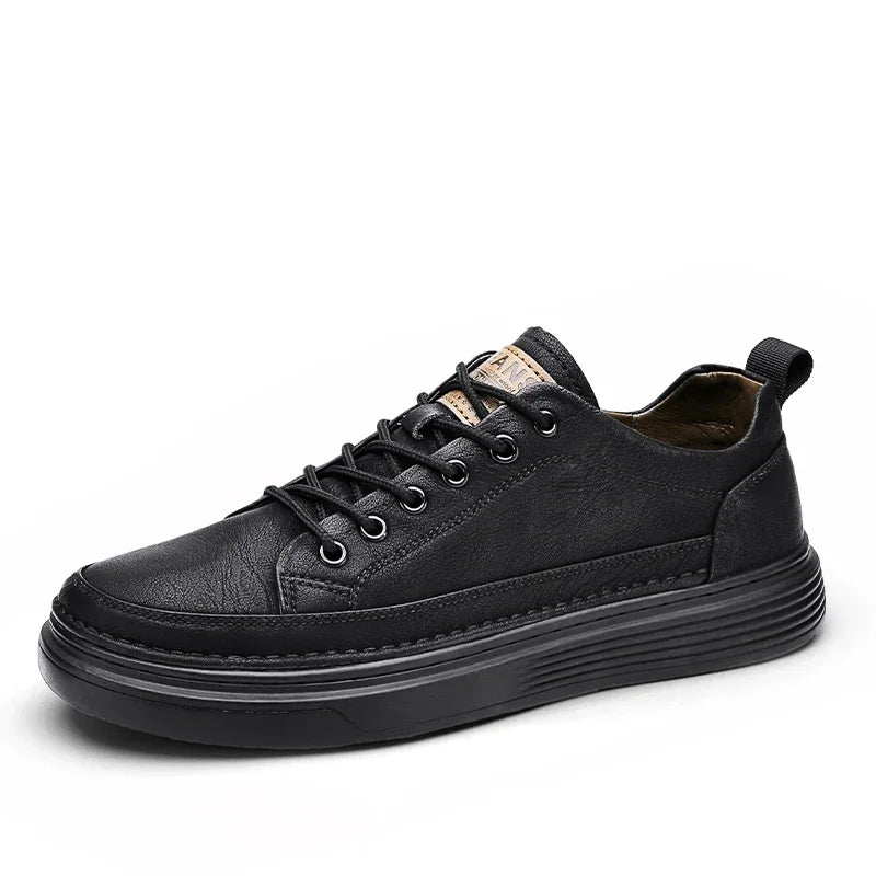 Classic Men's Sneakers Platform Slip on Casual Shoes for Men Leather Sneakers New Comfort Flat Shoes Spring Men's Loafers Shoes