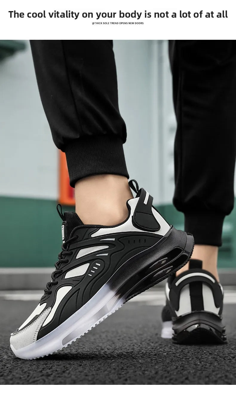 Men Shoes 2025 Casual Walk Air Cushion Marathon Breathable Lightweight Women's Comfortable Athletic Nonskid Sneakers