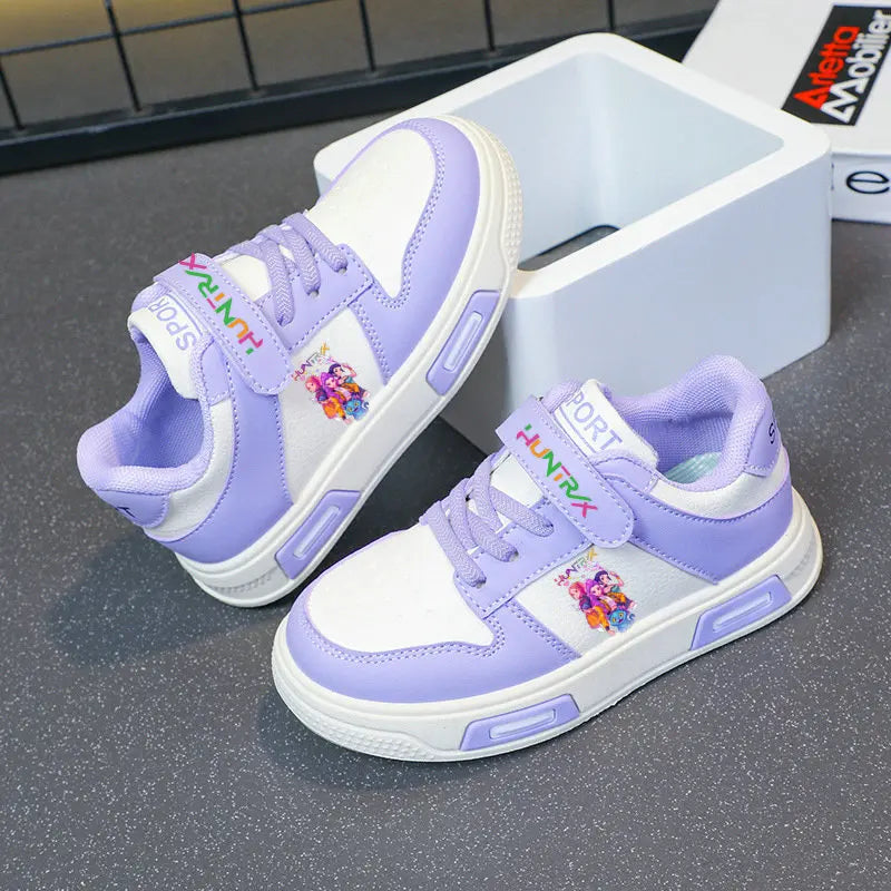 Kids Girls Shoes 2025 New Children Sneakers Girls Kpop Demon Hunter Casual Sport Shoes Student Shoes Teen Shoes