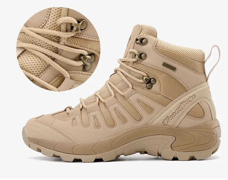 Men Boots New Platform Boots Outdoor Waterproof Casual Sneakers Working Men Ankle Boots Hiking Safety Shoes Mens Athletic