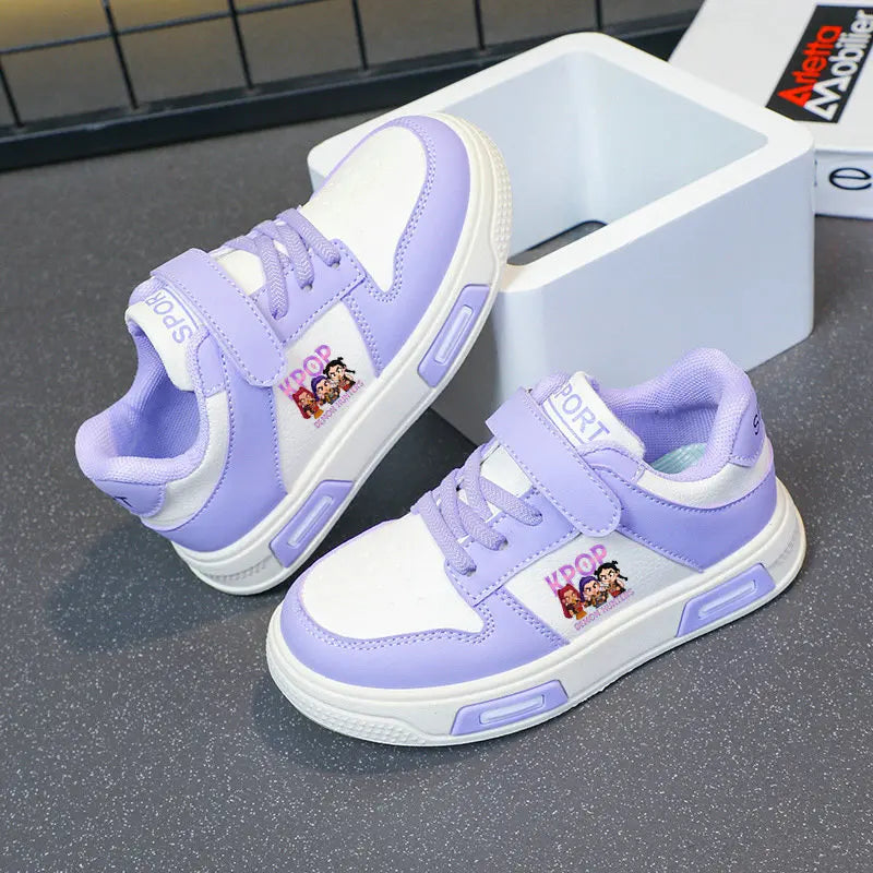 Kids Girls Shoes 2025 New Children Sneakers Girls Kpop Demon Hunter Casual Sport Shoes Student Shoes Teen Shoes