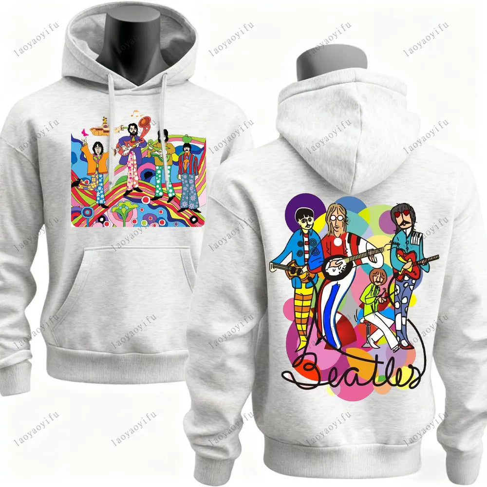 The Beatles Hoodie Men Hoodie Street Fashion Drop Shoulder Hoody Streetwear Long Sleeve Sportswear Streetwear Aesthetic Clothes