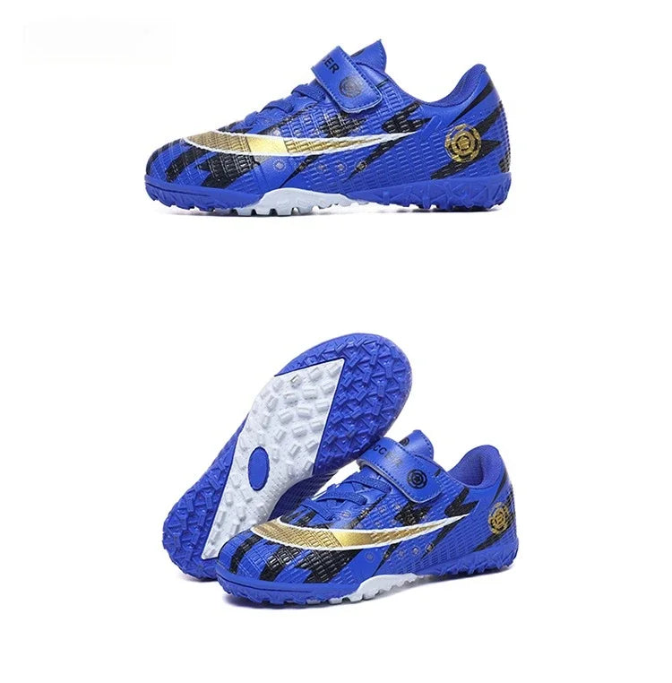 Kids Soccer Shoes TF School Football Boots Boys Girls Cleats Grass Sneakers Child Outdoor Athletic Training Sports Footwear28-39