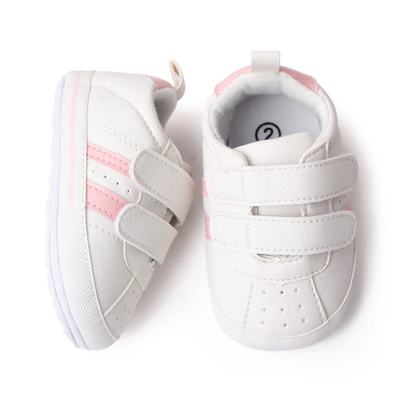 White Sneakers With Soft Soles Children's Sports Shoes For Spring/Autumn New Style Suitable For Both Boys And Girls Baby Shoes