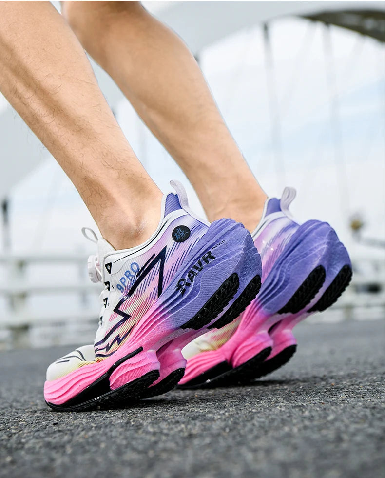 2025 New Men's Running Shoes Cushioning Carbon Plate Racing Marathon Athletic Shoes Comfortable Non-slip Sports Tennis Shoes