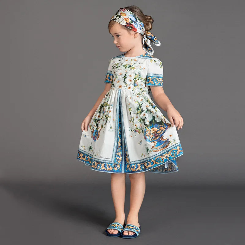 2025 Kids Costume Dresses For Girls  Children Party Dress Ball Grown Vestido Infantil Menina Princess Vestido Girl Clothing