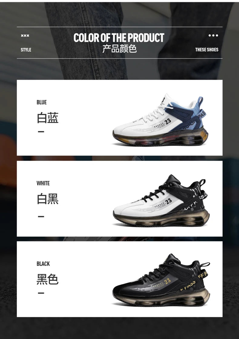 2025 Men Sneaker Shoes Casual Sports Basketball Shoes for Men High Top Male Running Shoe Walking Style Shoes Fashion Footwear