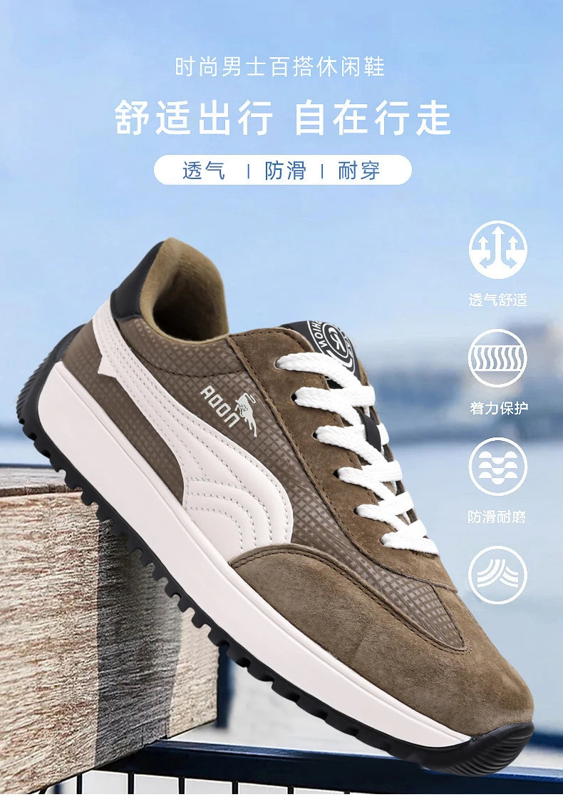 2025 New Men's Casual Shoes – Loafer-Style Sneakers, Breathable & Shock-Absorbing, Durable & Non-Slip, Lightweight Comfort, Fash