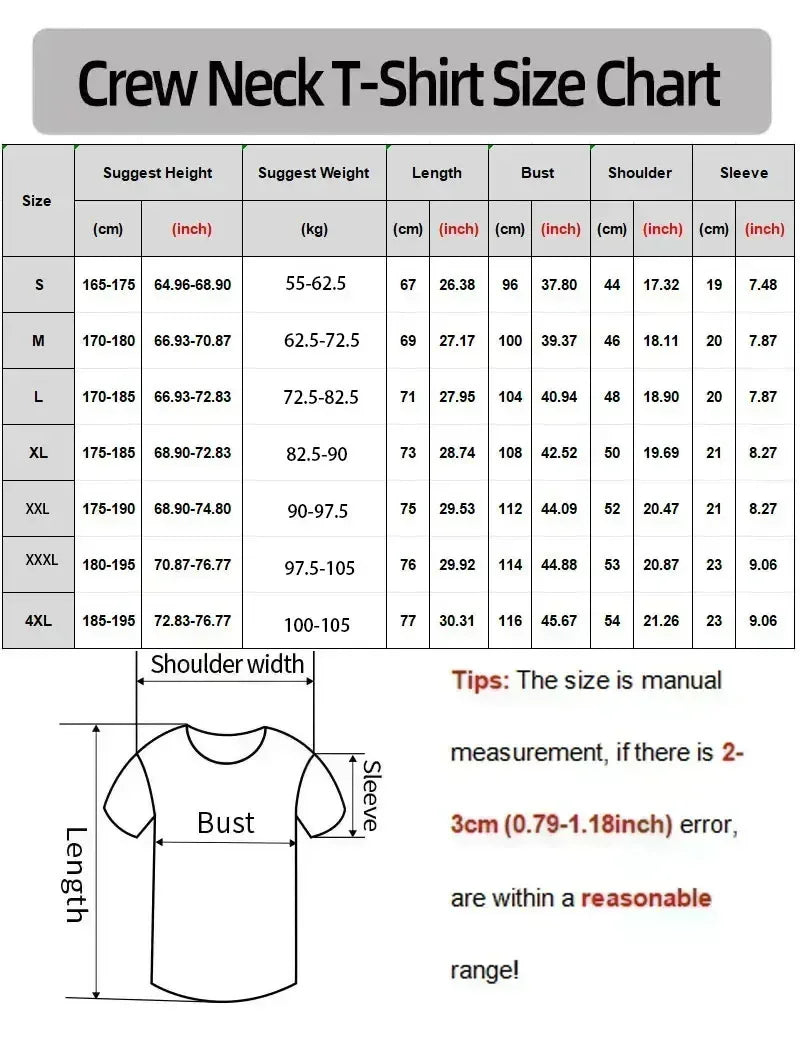 Summer Fashion Brand  Men's Clothes Business Casual Short-sleeved T-shirt Loose and Versatile Crew Neck Top Breathable T-shirt
