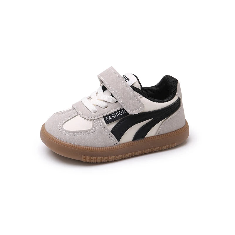 Children's Sneakers 1-8 Years Old Beige Lightweight Boys Girls Casual Shoes Four Seasons Black Soft Non-slip Kids Single Shoes