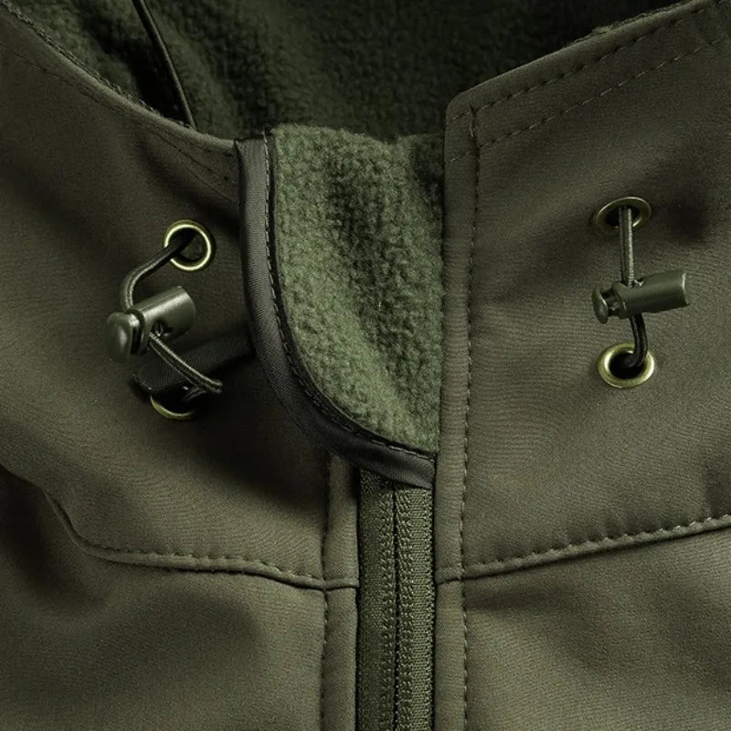 Men's Sets Jackets Winter Pants Water Resistant Coats Fleece Lined Hooded Snowboard Softshell Tactical Pants with Multi-Pockets