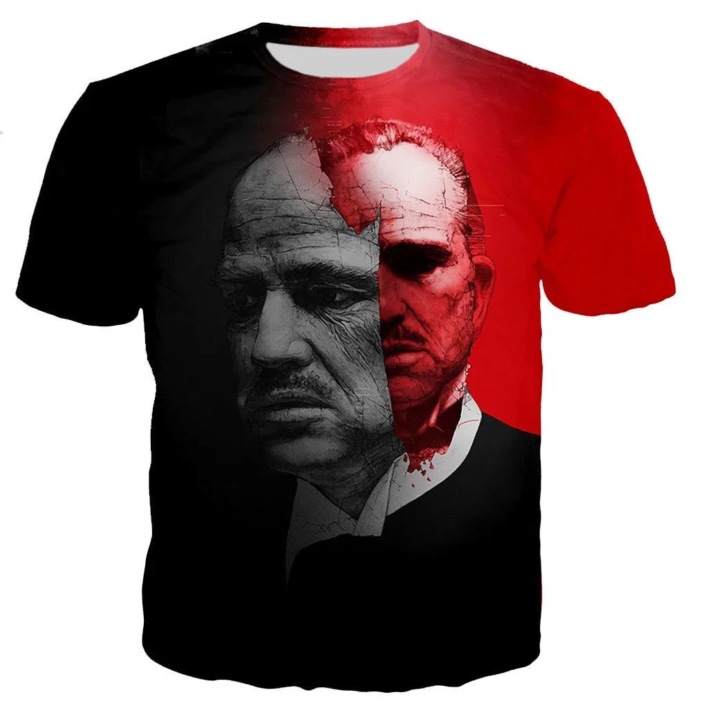 The Godfather Movie 3D Print T-Shirts Summer Men Women Casual Fashion Oversized Short Sleeve T Shirt Kids Tees Tops Man Clothing