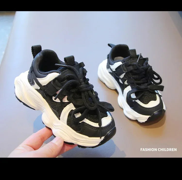 Kids Sneakers for Girls Fashion Sports Shoes for Toddlers Breathable Non-slip Children School Running Shoes for Boys Versatile