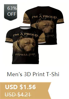 Men'S Novelty 3D Crew Neck T-Shirt,Casual Polyester Knit Fabric with Slight Stretch,Regular Fit,with