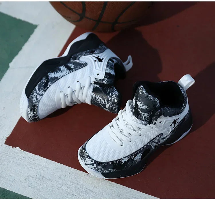 Children Sports Shoes 2025 Sneakers New Boys Brand Basketball Shoes for Kids Thick Sole Non-slip Child Boy Basket Trainer Shoes