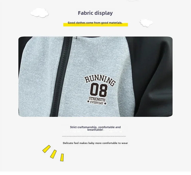 Boys Spring/autumn 2024 New Arrival Fashionable Baby Trendy Brand 2-piece Set Cool Kids Clothes For Little Ones