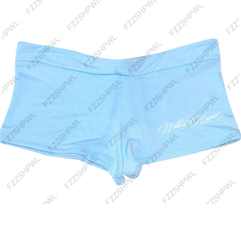 Y2K Shorts Grunge Goth Hip Hop Harajuku Letter Print Vintage Hot pants Streetwear High street Chic Casual Cleanfit Y2k Panties