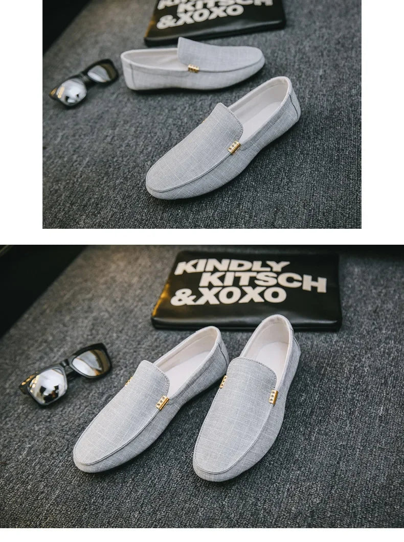 Shoes Men Casual  Comfort Men Shoes Denim Male Shoes Adult Footwear 2024 New  Loafers Canvas  Sneakers Driving