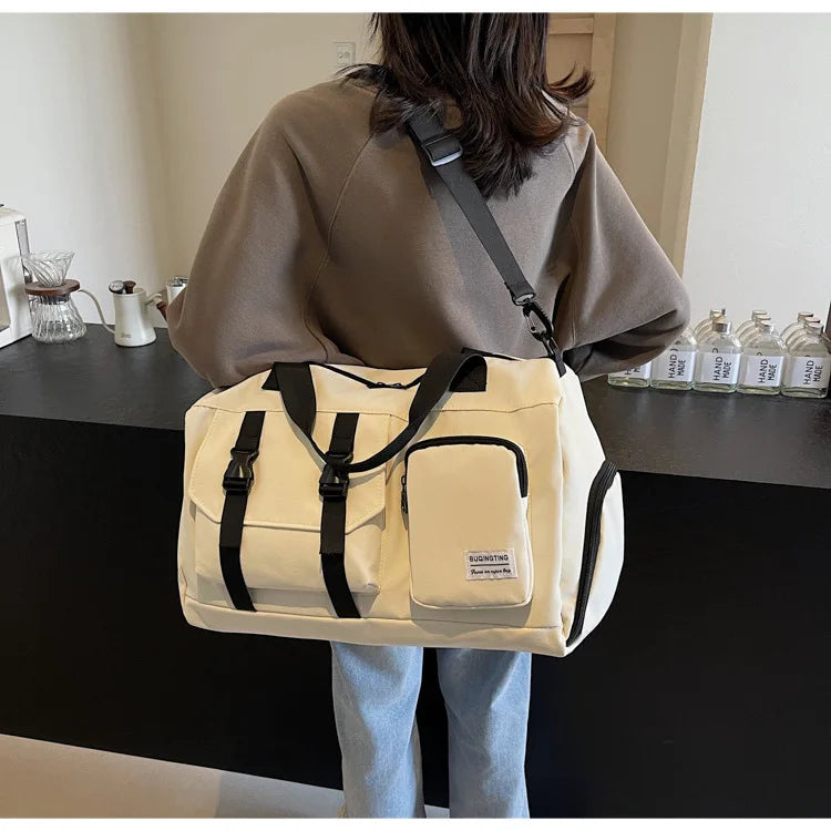 Funlin Large Capaci Multifunctional Sports Fitn Bag Independent oe Carent Simple Travel Bag oulder Bag Handbag