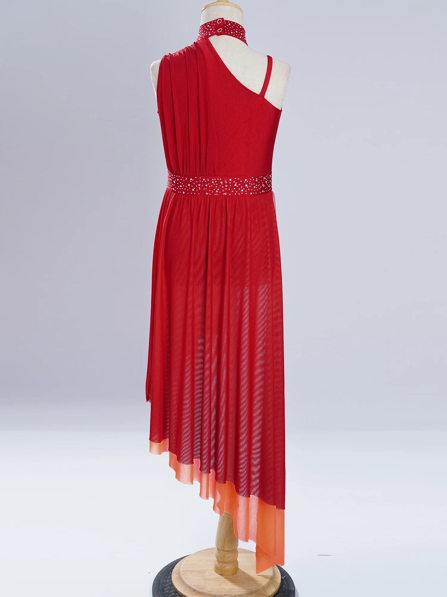 Kids Dance Dress for Girls Modern Contemporary Ballet Skirted Leotard Dress Lyrical Dance Costume Stage Ballerina Dancewear