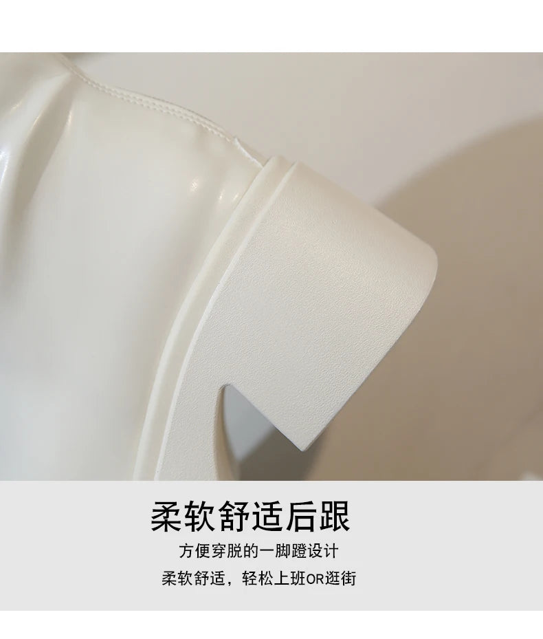 Women's Boots Autumn Luxury Designer Female Shoes Winter Footwear Boots-Women Black Fashion High Heel Ladies Rock Ankle 2025