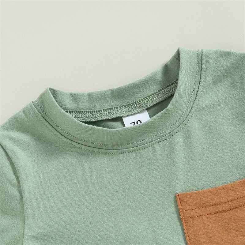 Pudcoco Toddler Boy Summer Clothes Toddler Outfits Short Sleeve T-Shirt and Shorts 2Pcs Little Boy Kids Sets 3-5T