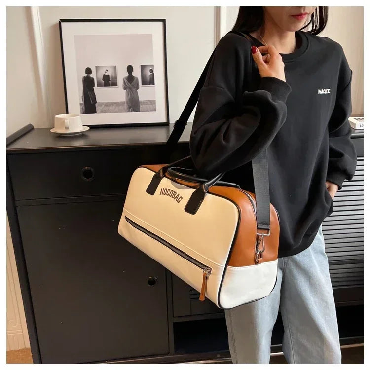 Large Capacity PU Zipper Travel Bag 2025 New High Quality Brand Simplicity Waterproof Luxury Leisure Vacation Luggage Bag